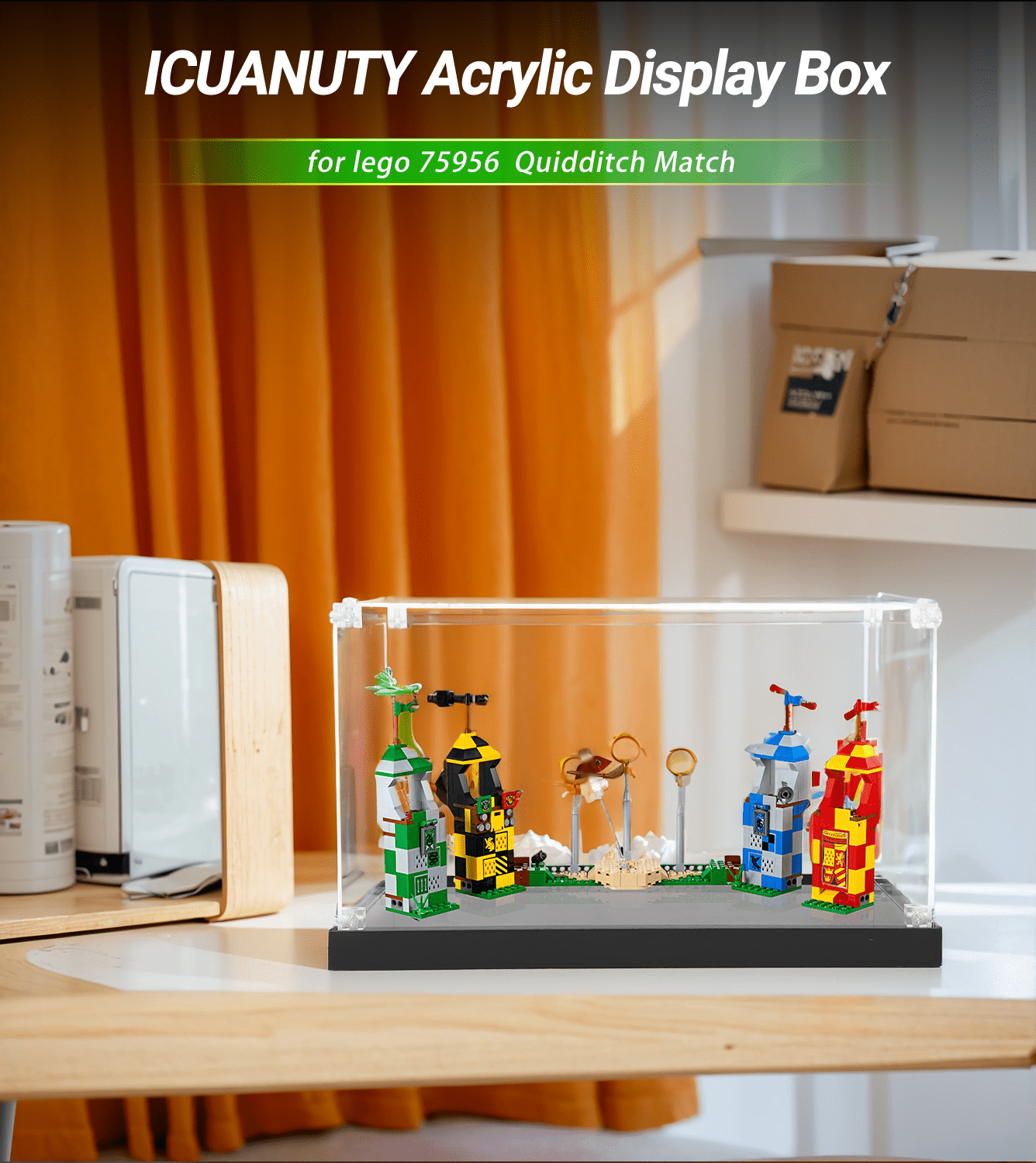 Display Case for Lego Harry Potter Quidditch Match 75956