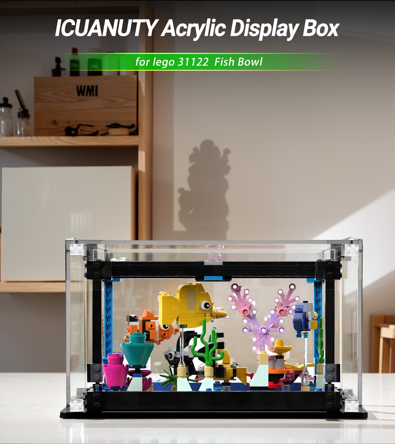 Display Case for Lego Creator Fish Tank 31122