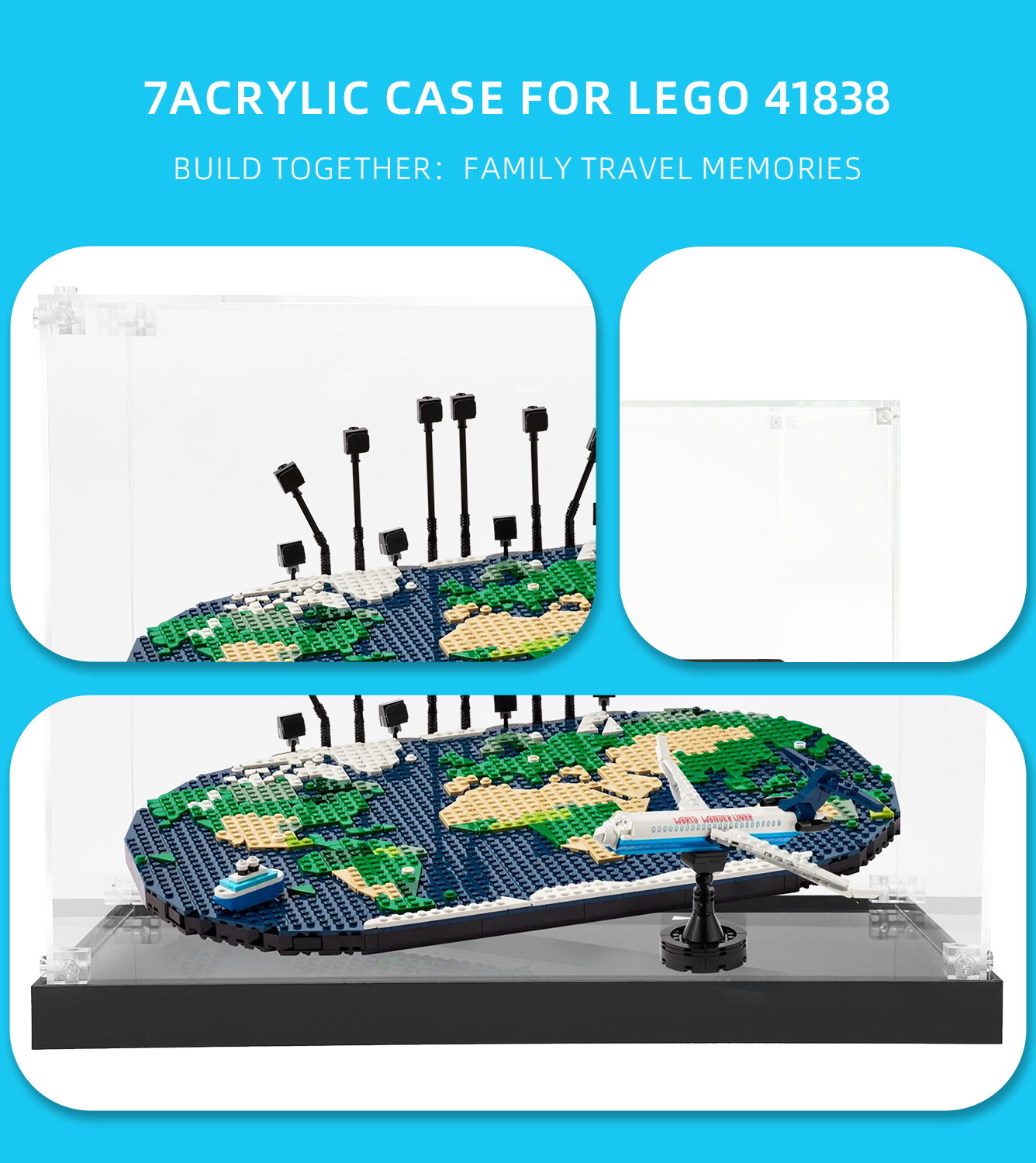 Display Case for Lego Navigation Footprint Map 41838