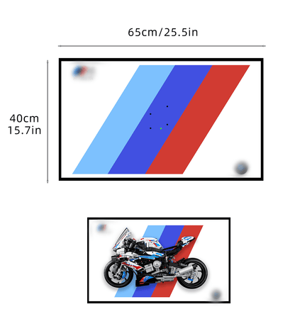 Display Wall Mount for Lego 42130 Technic™ BMW M 1000 RR lego Motorcycle