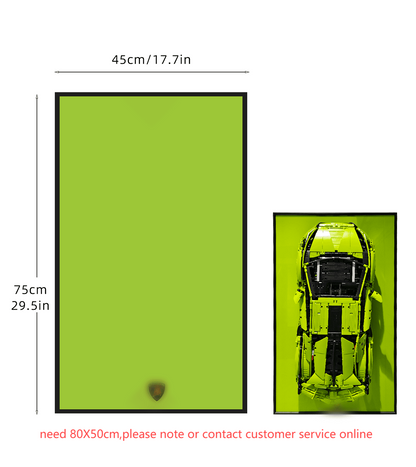 Display Wall Mount for LEGO 42115 Technic™ Lamborghini Sián FKP 37