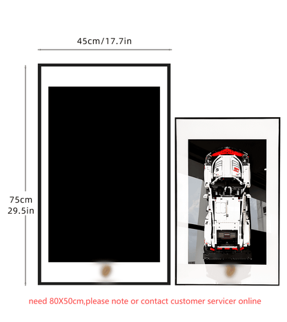 Display Wall Mount for LEGO 42096 Technic™ Porsche 911 RSR - ICUANUTY