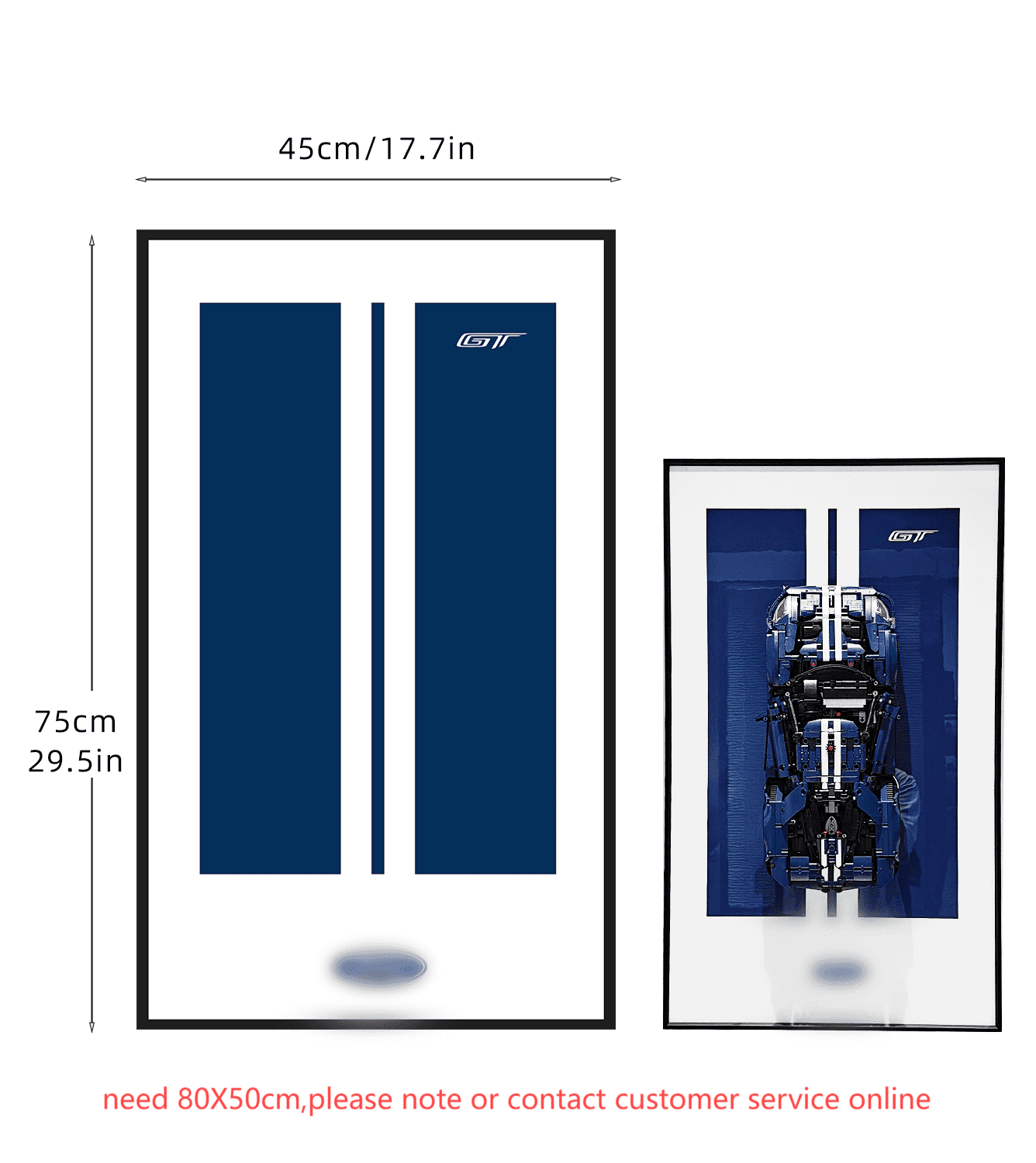 Display WallBoard  for Lego 42154 Technic™ 2022 Ford GT LEGO Car