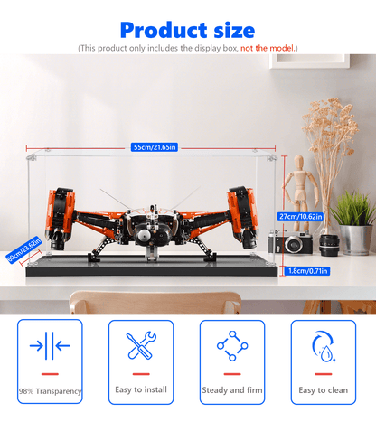 Display case for LEGO® Technic™ VTOL Heavy Cargo Spaceship LT81 (42181) - ICUANUTY