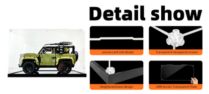 ICUANUTY-Display Case for Lego Technic Land Rover Defender 42110 Building kit