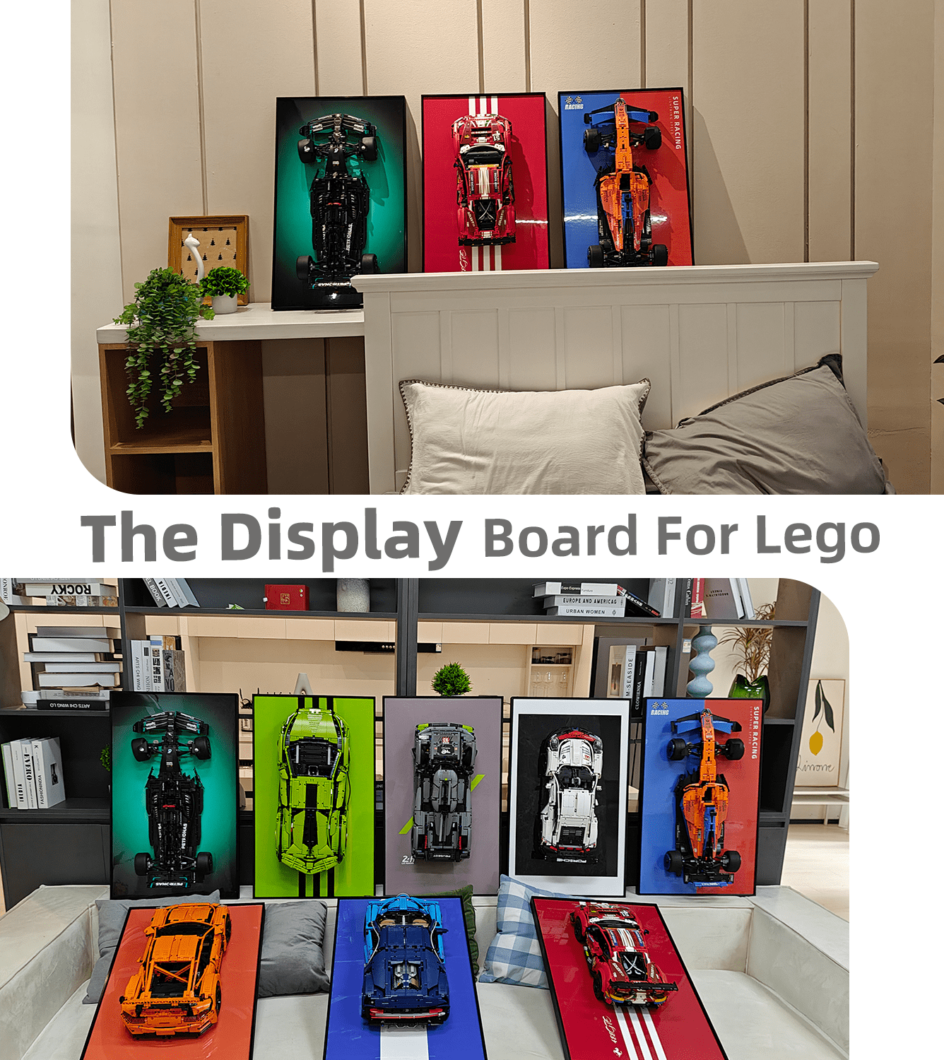 Display Wall Frame for LEGO Technic Car