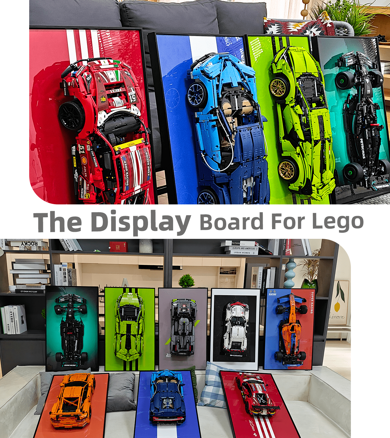 Display Wall Frame Board for Lego 42083 Technic™ Bugatti Chiron Lego Car