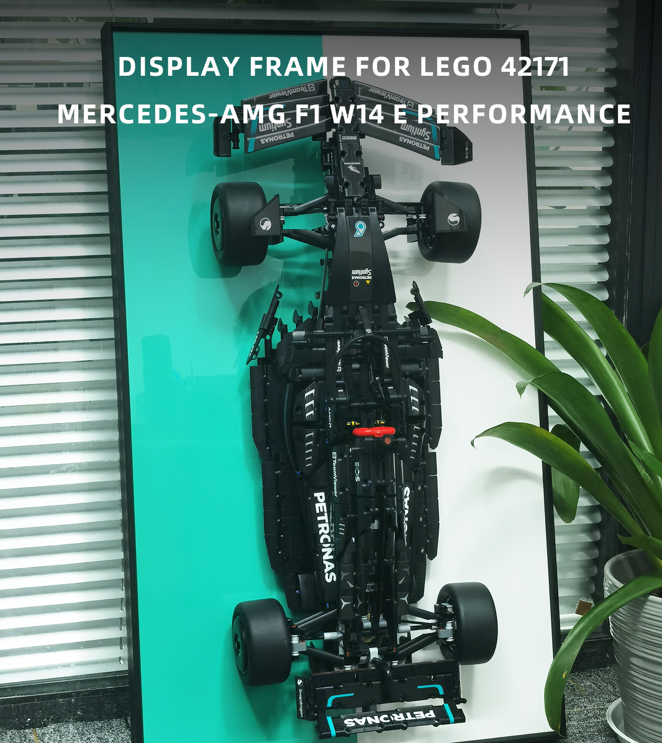 Display Wall Mount for Lego Technic™ Mercedes-AMG F1 W14 E Performance (42171)