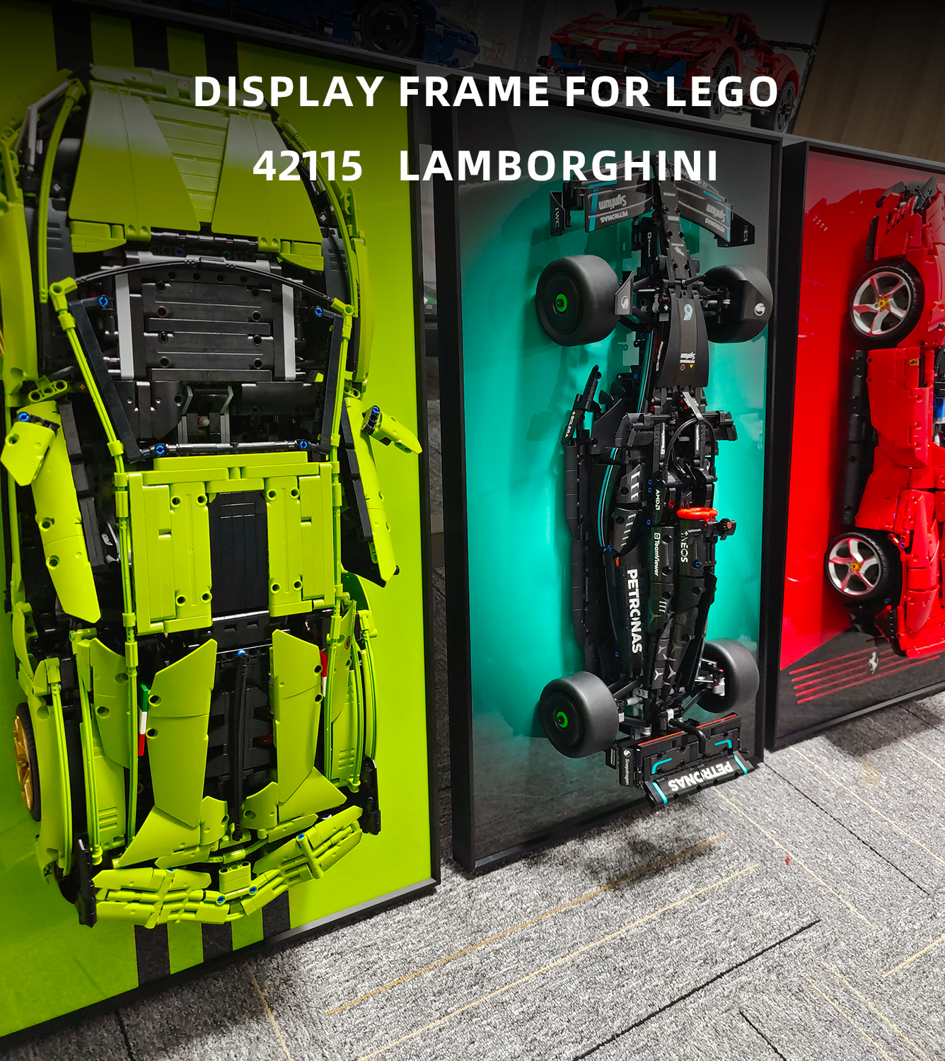 Display Wall Mount for LEGO 42115 Technic™ Lamborghini Sián FKP 37