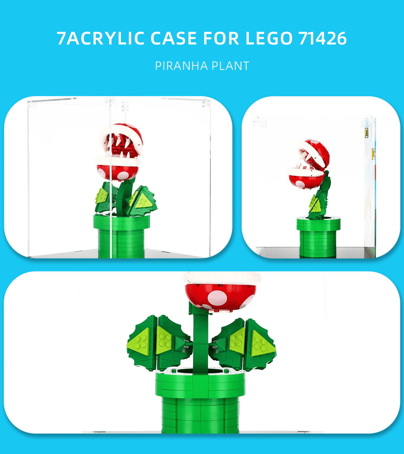 Display case for LEGO Piranha Plant 71426