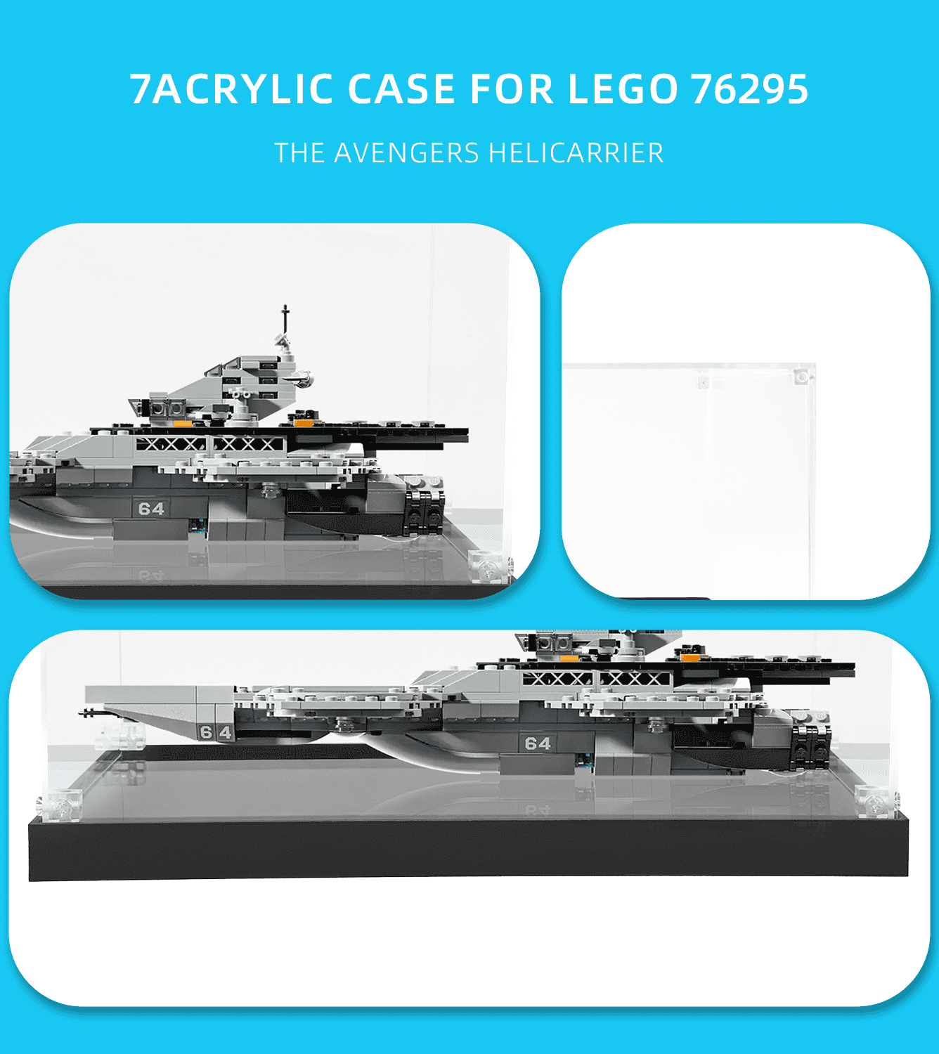 Display case for LEGO Super heroes The Avengers Helicarrier 76295