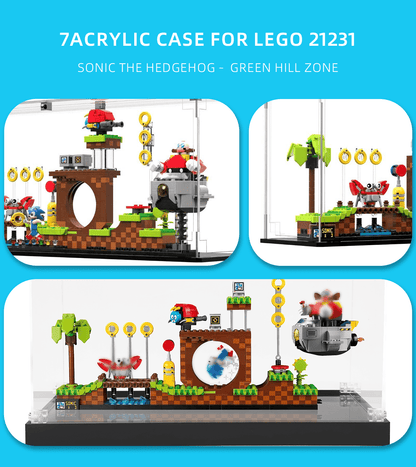 Display case for LEGO Sonic the Hedgehog - Green Hill Zone 21331