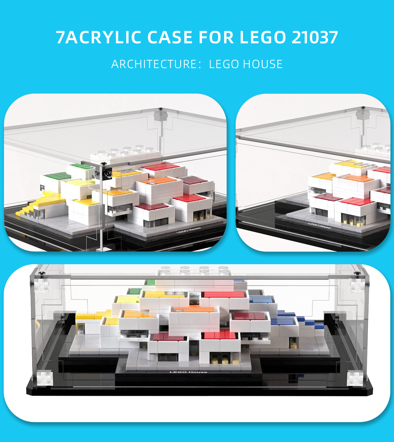 Display Case for Lego Architecture LEGO House 21037