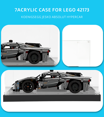 Display case for LEGO Koenigsegg Jesko Absolut Hypercar 42173