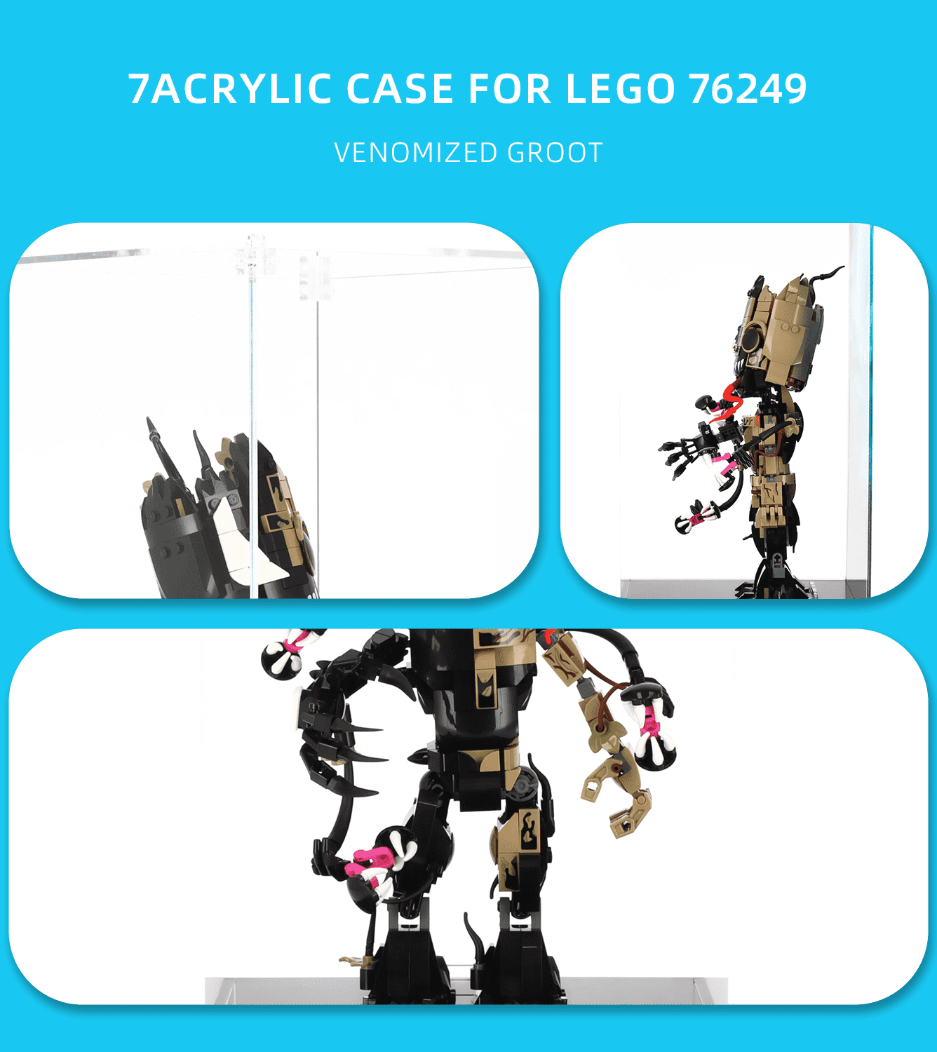 Display Case for Lego Marvel Venomised Groot 76249