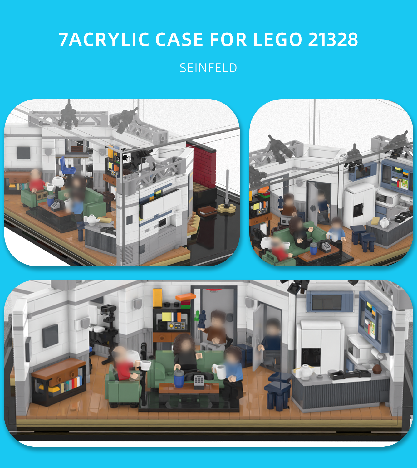 Display Case for Lego Ideas Seinfeld 21328