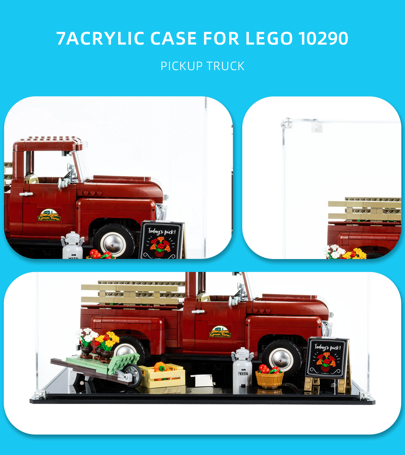 Display Case for Lego Pickup Truck 10290