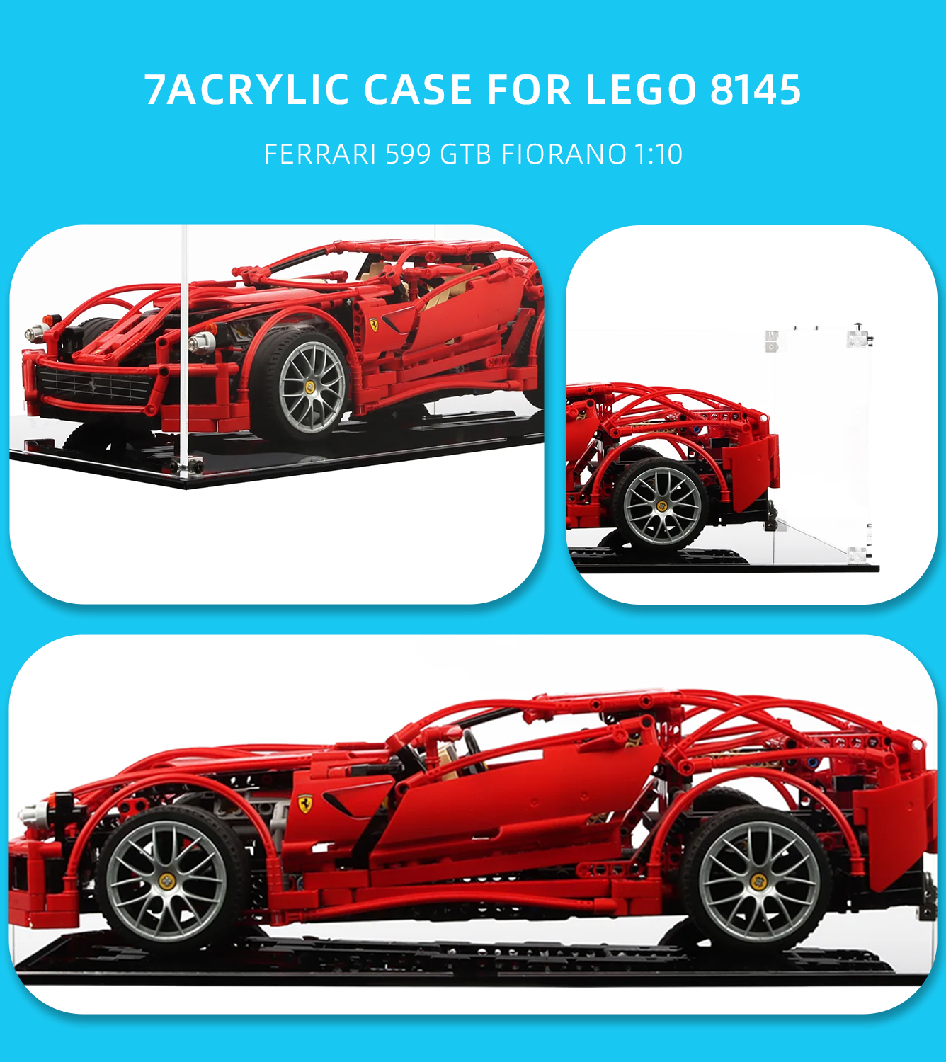 Display Case for LEGO Ferrari 599 GTB Fiorano 8145