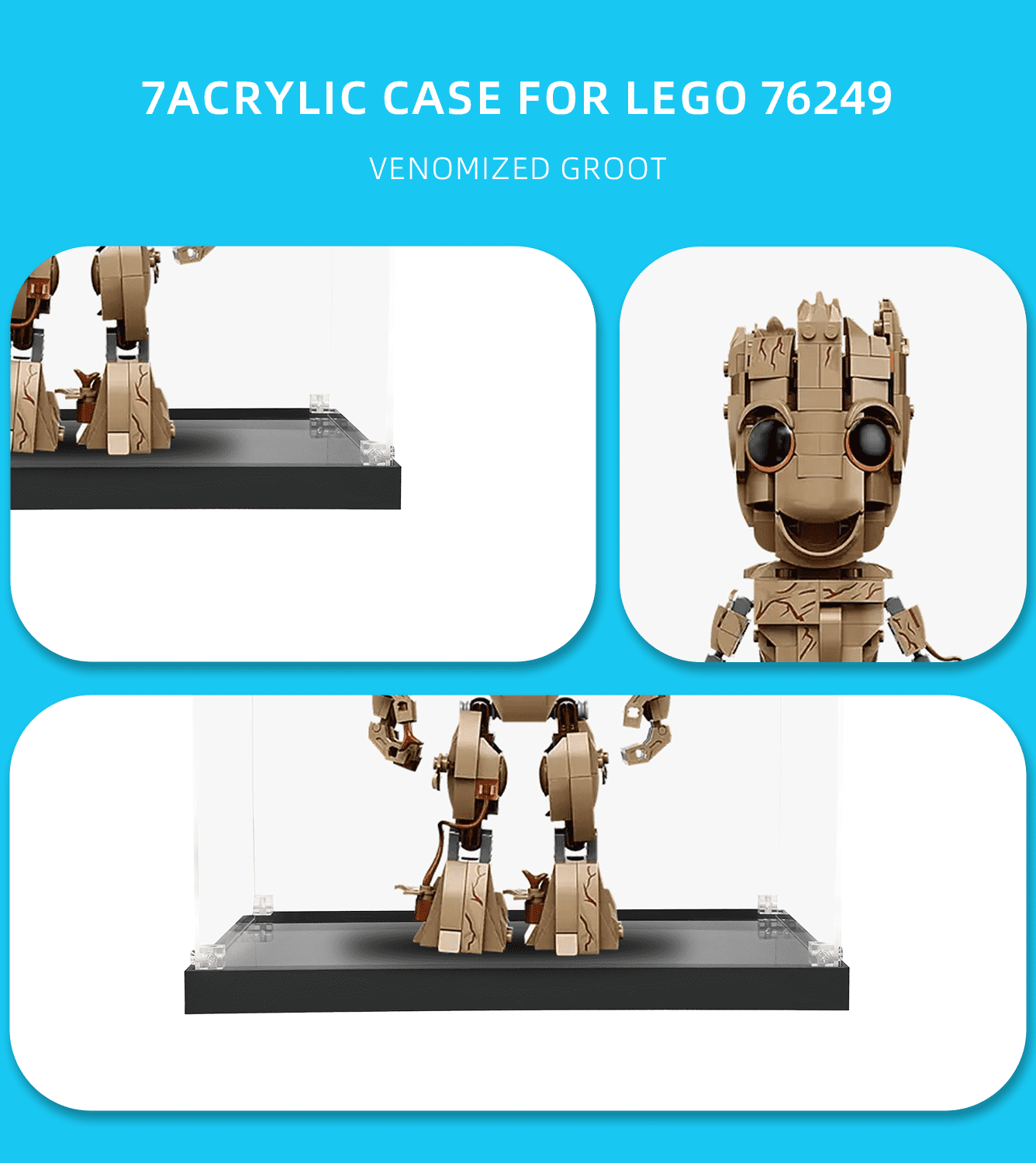 ICUANUTY -Display Case for Lego Marvel I am Groot 76217