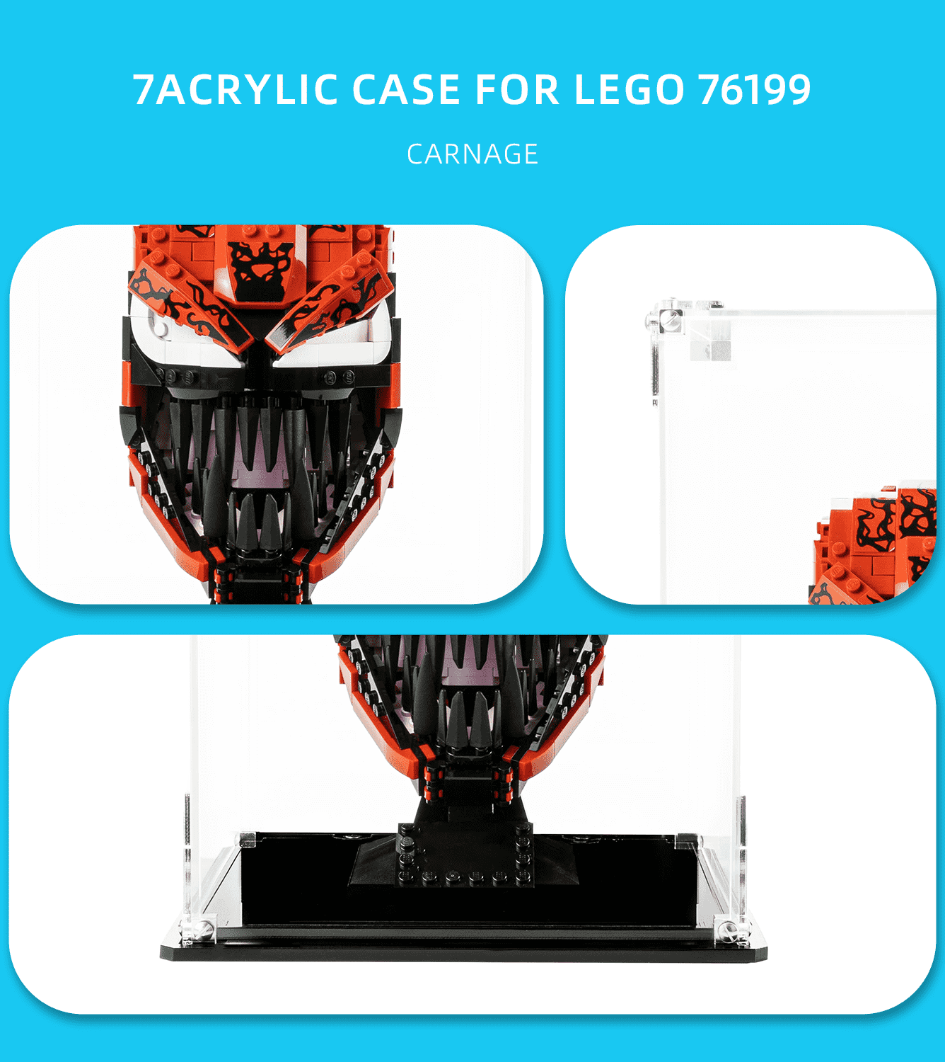 Display Case for Lego Marvel Carnage 76199