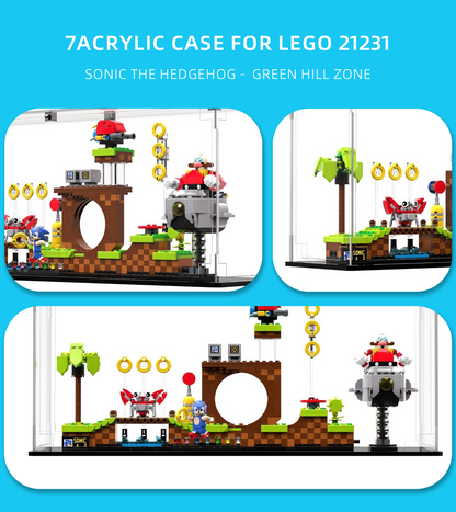 Display case for LEGO Sonic the Hedgehog - Green Hill Zone 21331