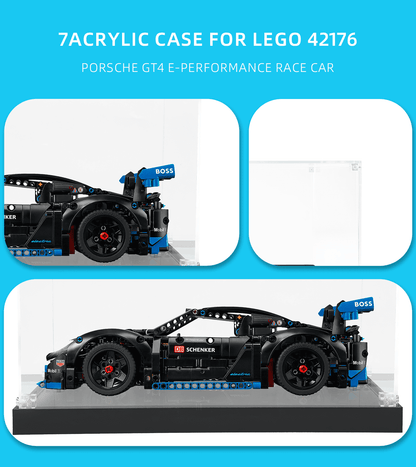 Display Case for Lego Porsche GT4 e-Performance Race Car 42176