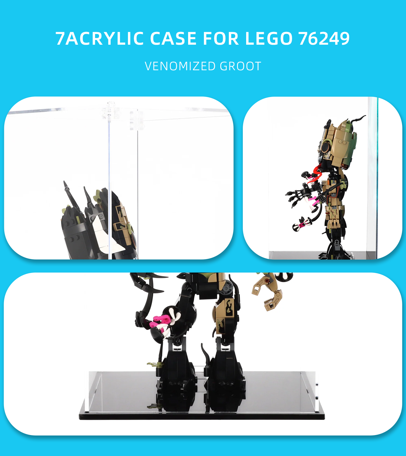 Display Case for Lego Marvel Venomised Groot 76249