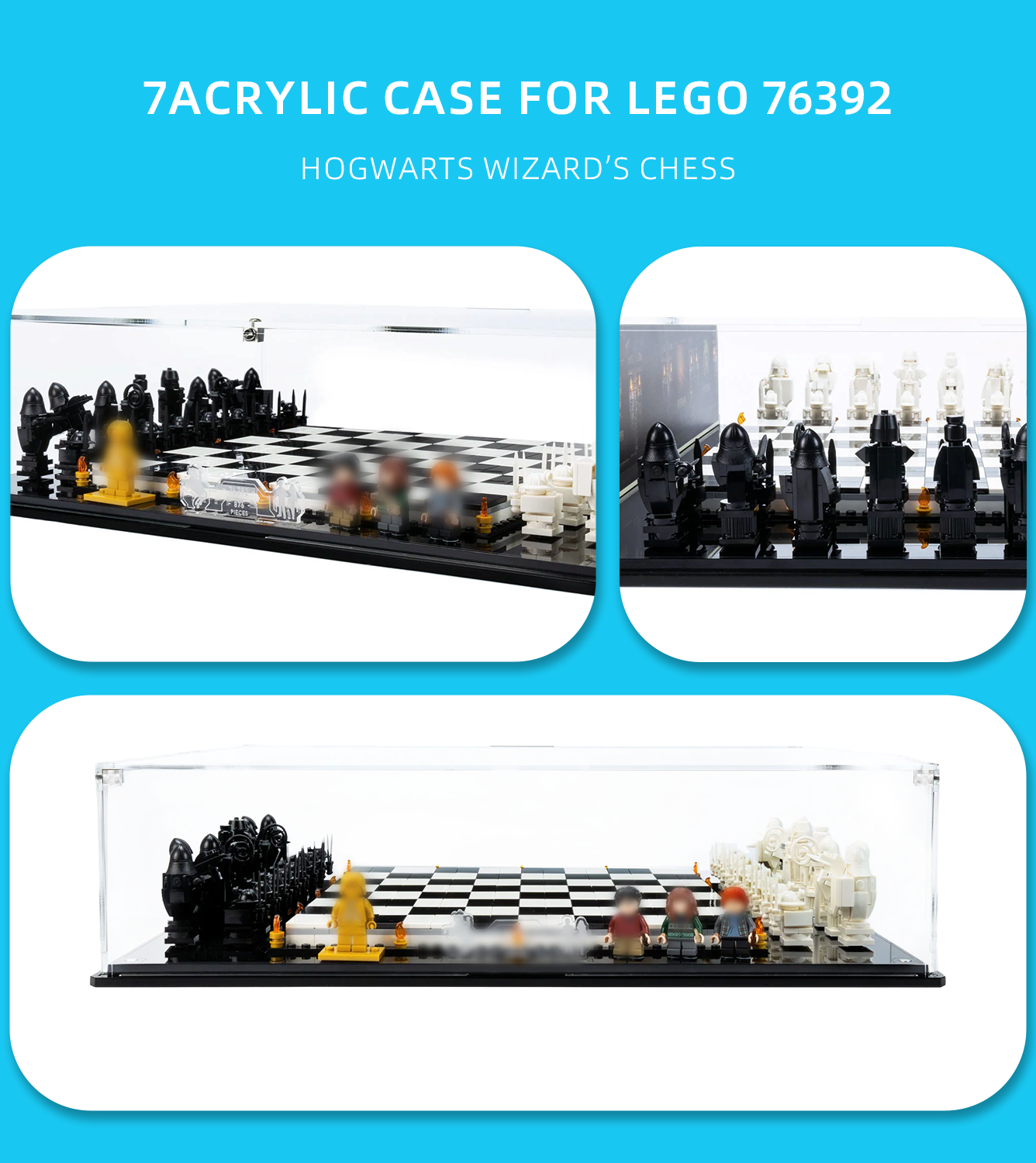 Display Case for Lego Hogwarts Wizard's Chess 76392