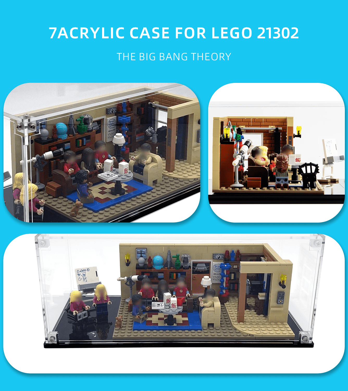 Display Case for LEGO IdeasThe Big Bang Theory 21302