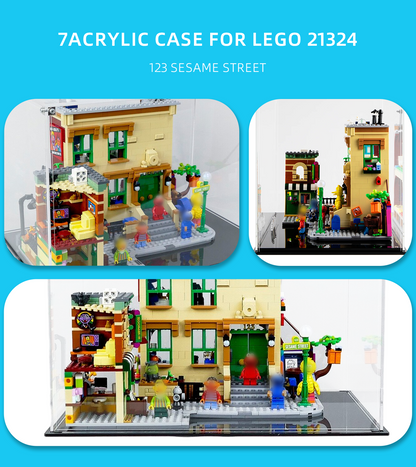 Display Case for Lego Ideas 123 Sesame Street 21324