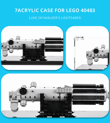 Display Case for Lego Luke Skywalker's Lightsaber 40483