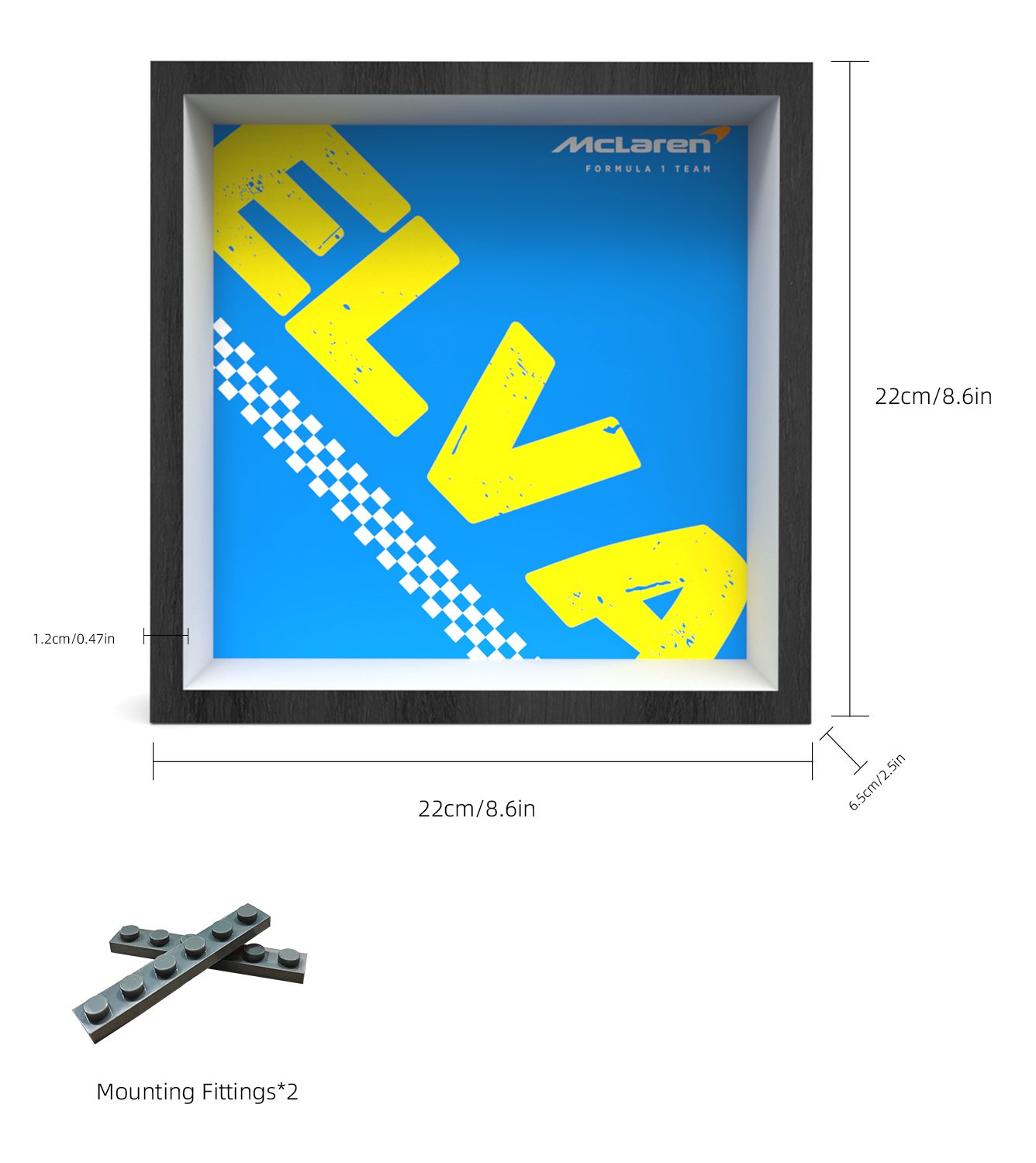 Display Car Frame for Lego Speed Champions McLaren Elva 76902 - ICUANUTY