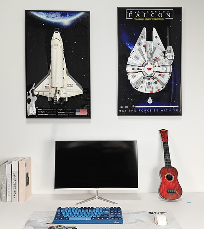 Display Wall Frame for Lego 75257 Star Wars Millennium Falcon