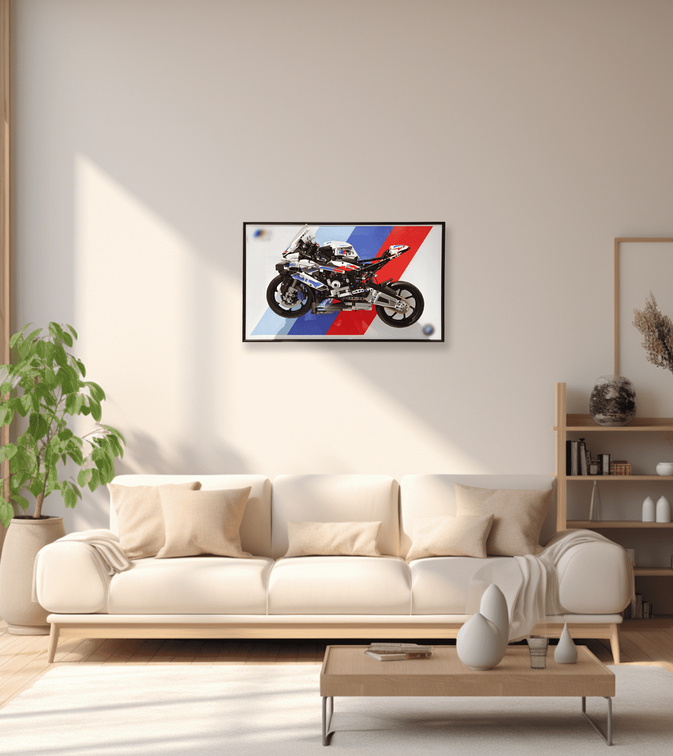 Display Wall Mount for Lego 42130 Technic™ BMW M 1000 RR lego Motorcycle