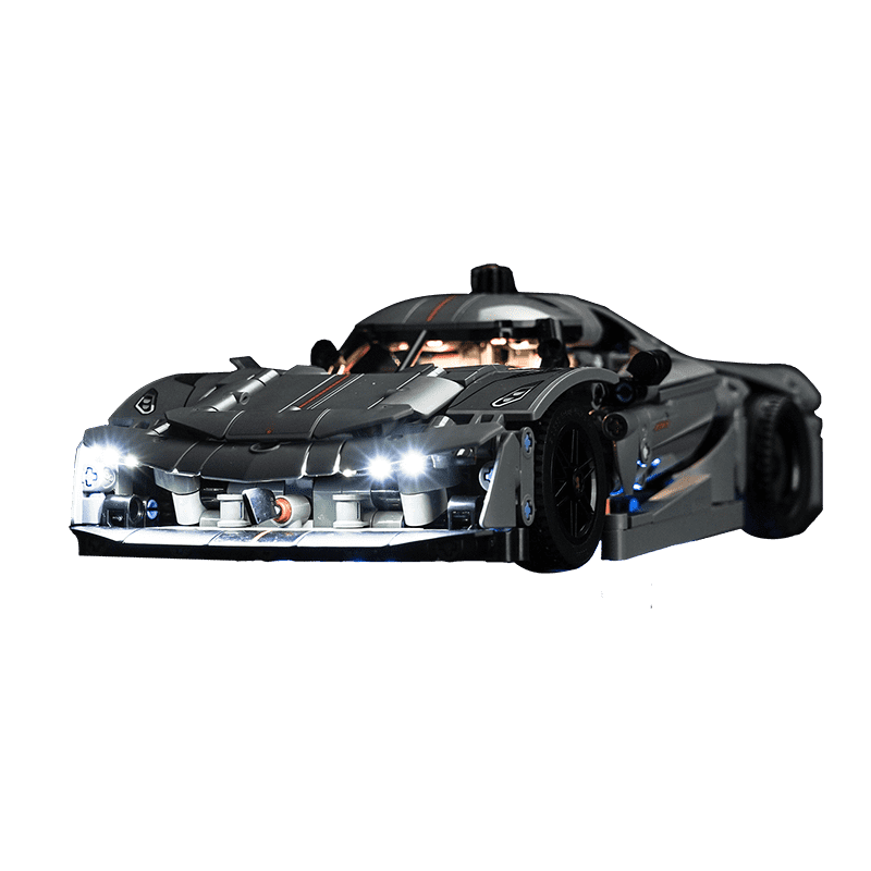 Light Kit for LEGO Technic Koenigsegg Jesko Absolut Grey Hypercar 42173