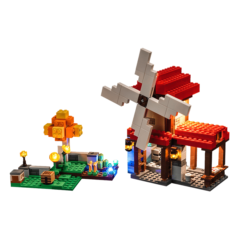 Light Kit for LEGO Minecraft The Windmill Farm 21262 ICUANUTY