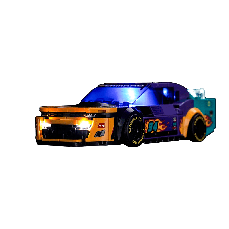 Light Kit for LEGO Speed Champions NASCAR Next Gen Chevrolet Camaro ZL1 76935 - ICUANUTY