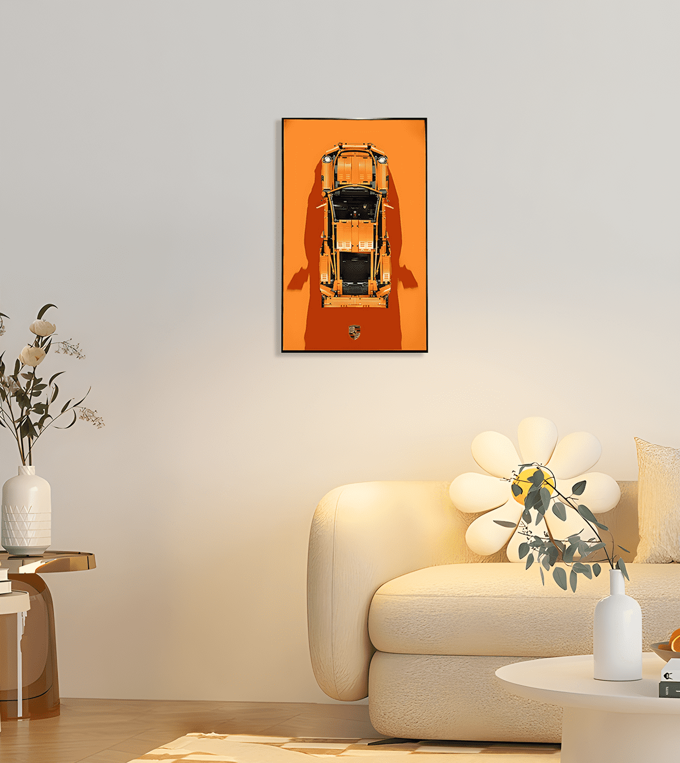 Display Wall Frame for LEGO Technic Car