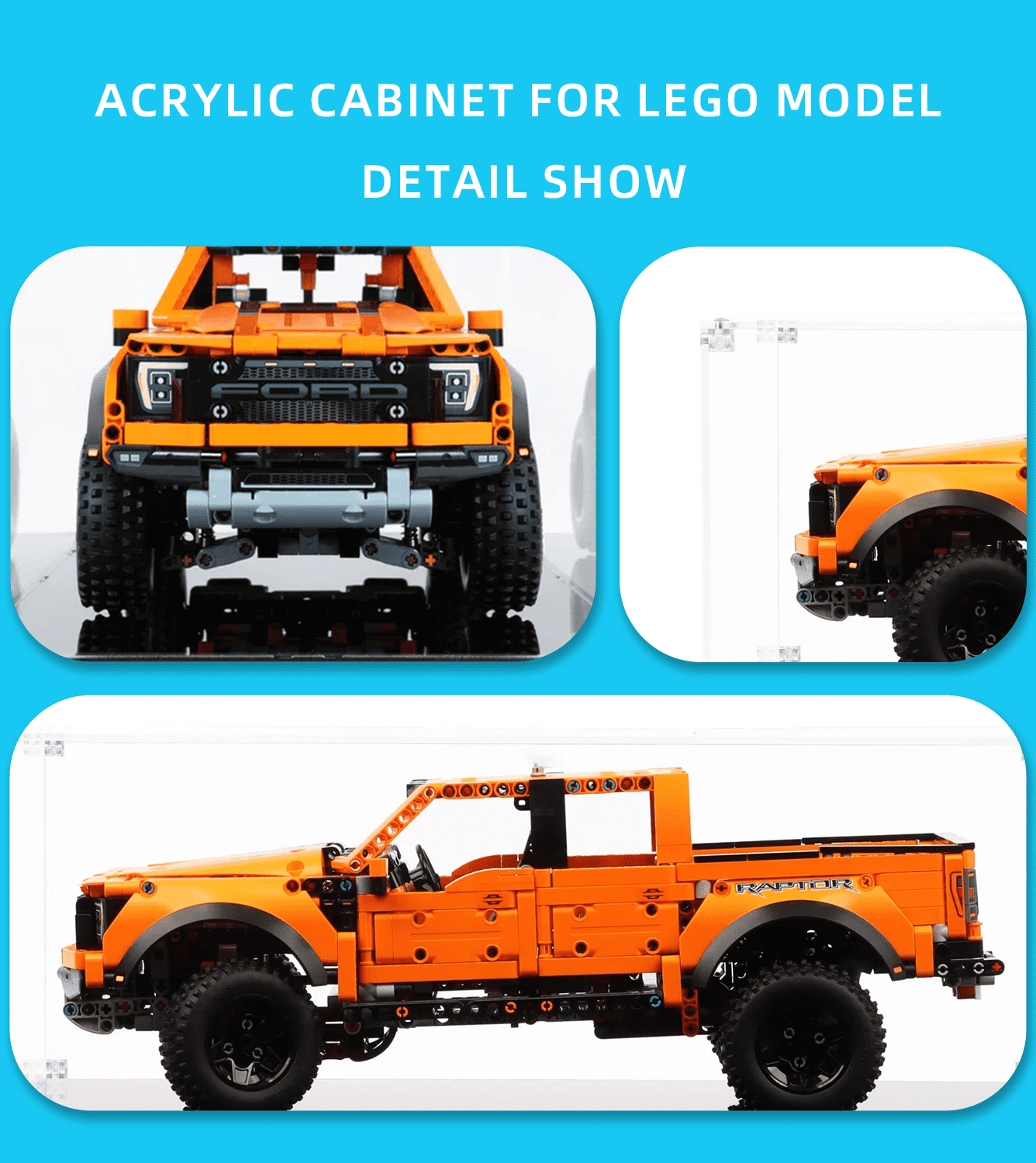 Display Case for lego 42126 Technic™Ford® F-150 Raptor - ICUANUTY