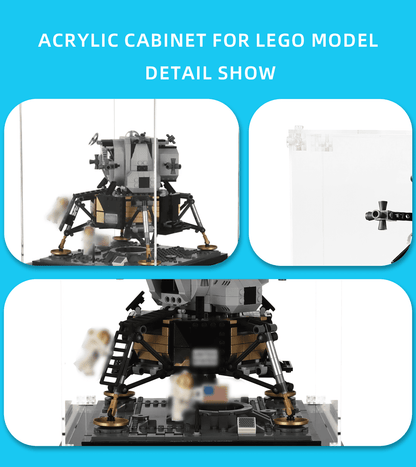 Display Case For Lego NASA Apollo 11 Lunar 10266 - ICUANUTY