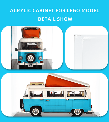 Display Case for Lego Volkswagen T2 Camper Van 10279