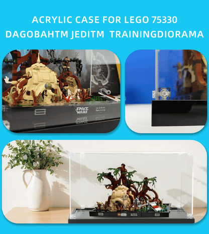 Display Case for Lego Star Wars Dagobah Jedi Training Diorama 75330