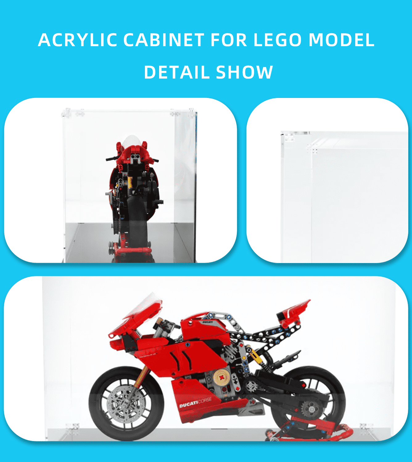 Display Case for Lego Technic Ducati Panigale V4 R 42107