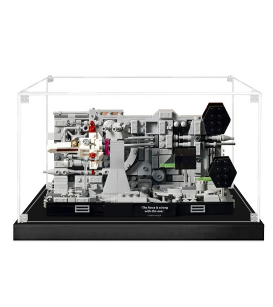 ICUANUTY-Display Case for Lego Star Wars Death Star Trench Run Diorama 75329/Death Star Trash Compactor Diorama 75339