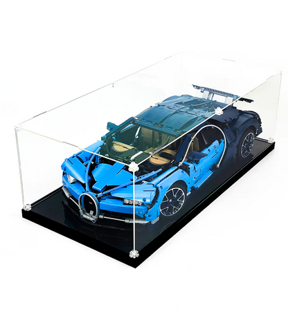 ICUANUTY Display Case for LEGO Technic Bugatti Chiron /Lamborghini /Ferrari /Porsche/Ford /Le Mans