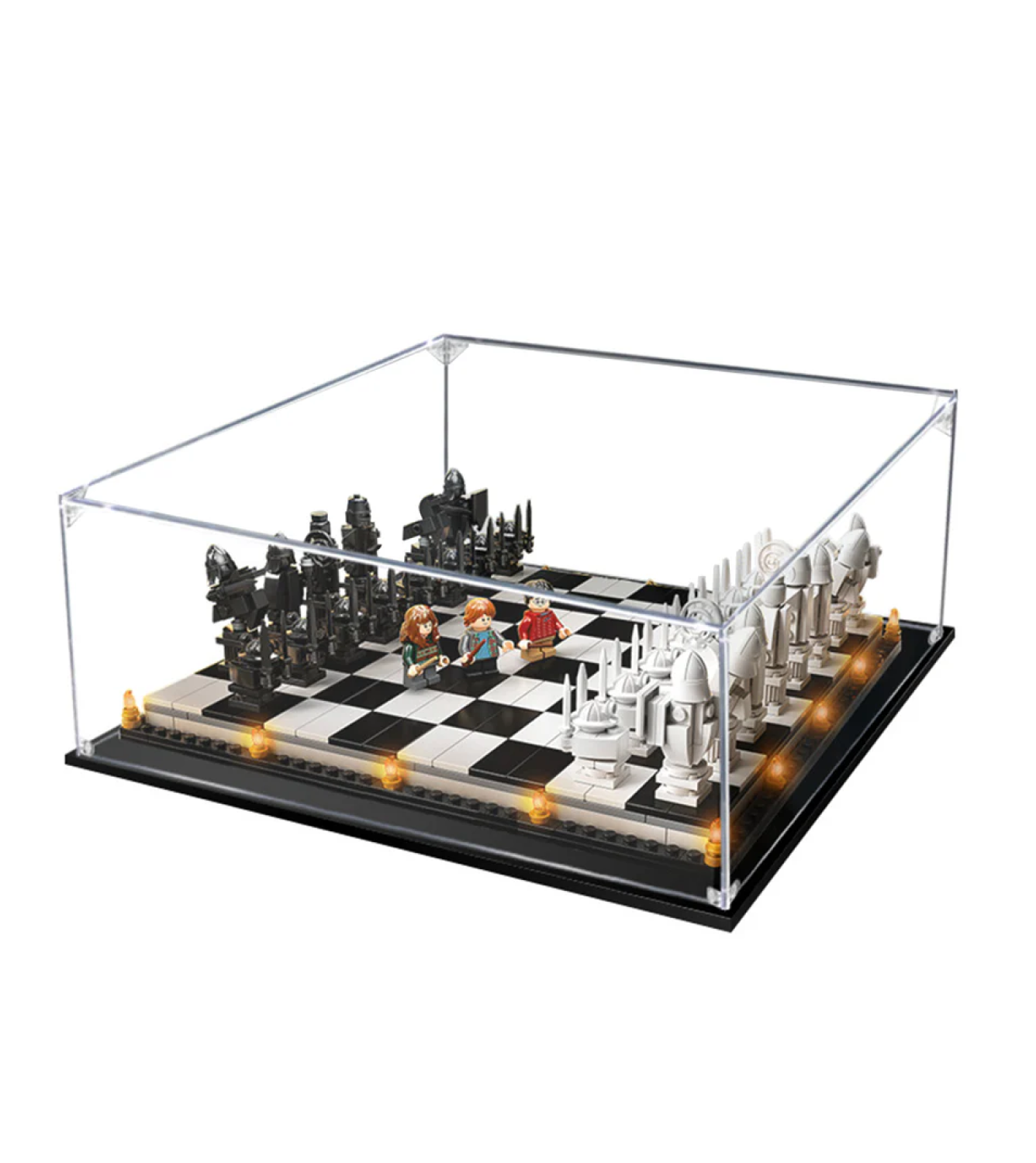 ICUANUTY-Display Case for Lego Harry Potter Hogwarts Wizard's Chess Building Set 76392 - ICUANUTY