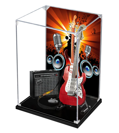 Display Case for Lego Fender Guitar 21329