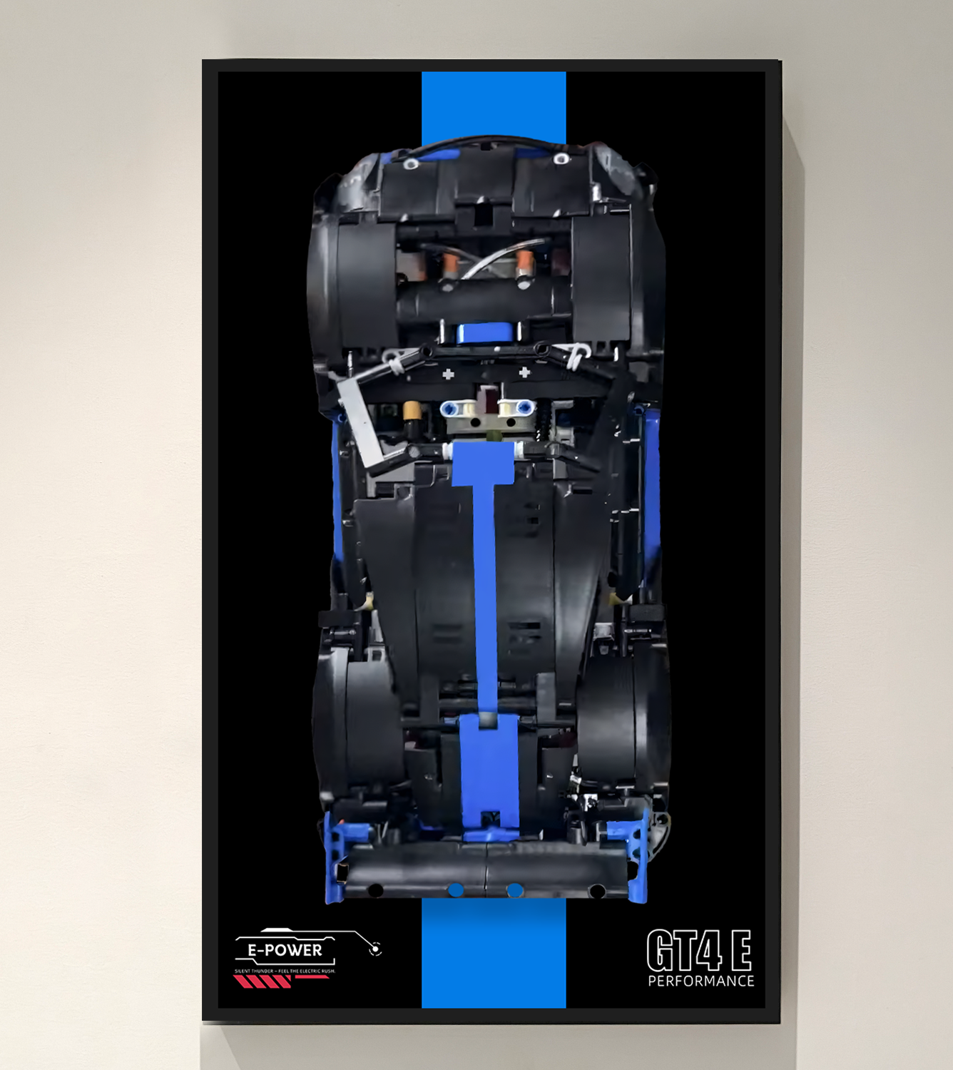 Display Wallboard for Lego technic Porsche GT4 e-Performance Race Car  42176