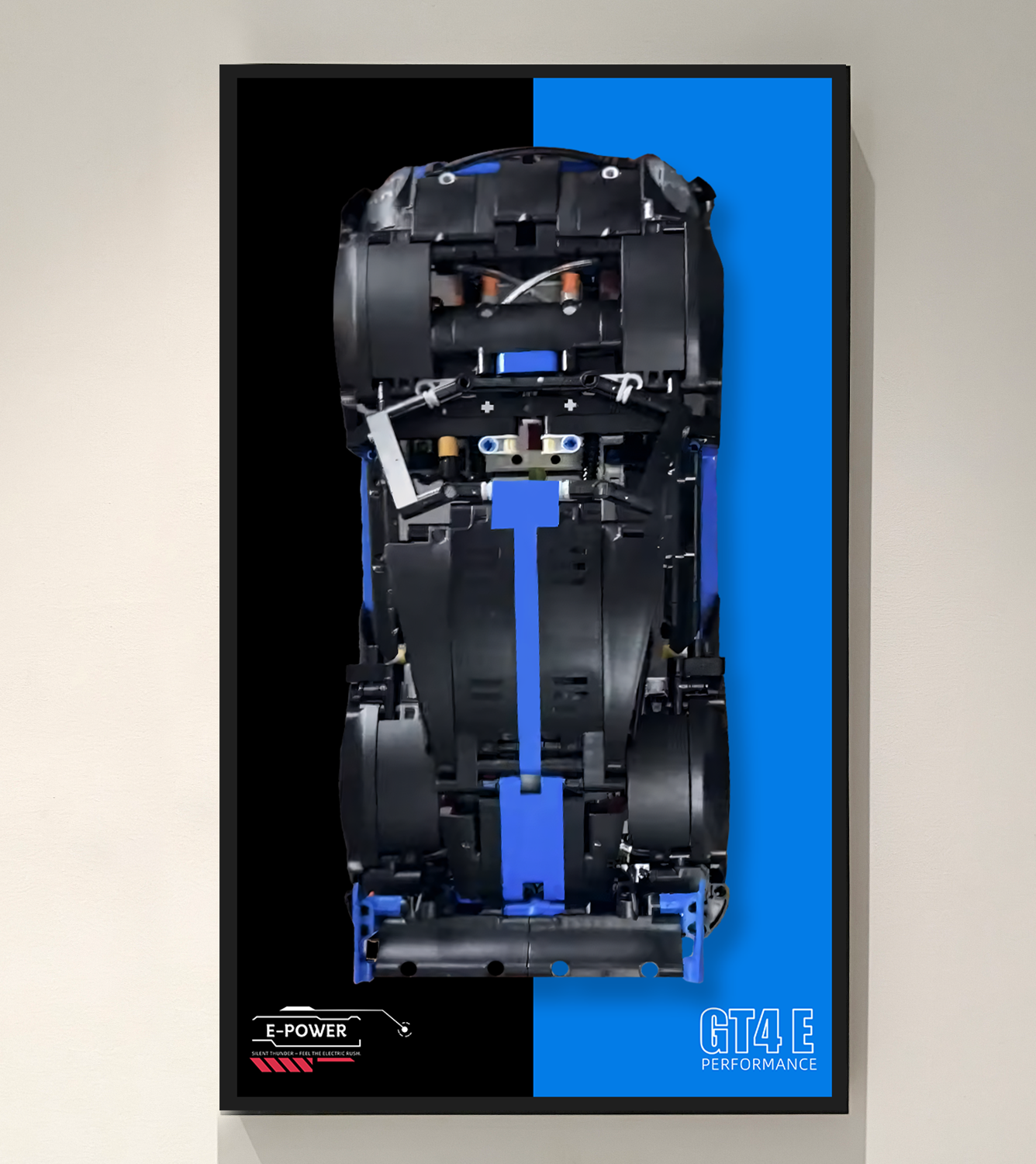 Display Wallboard for Lego technic Porsche GT4 e-Performance Race Car  42176