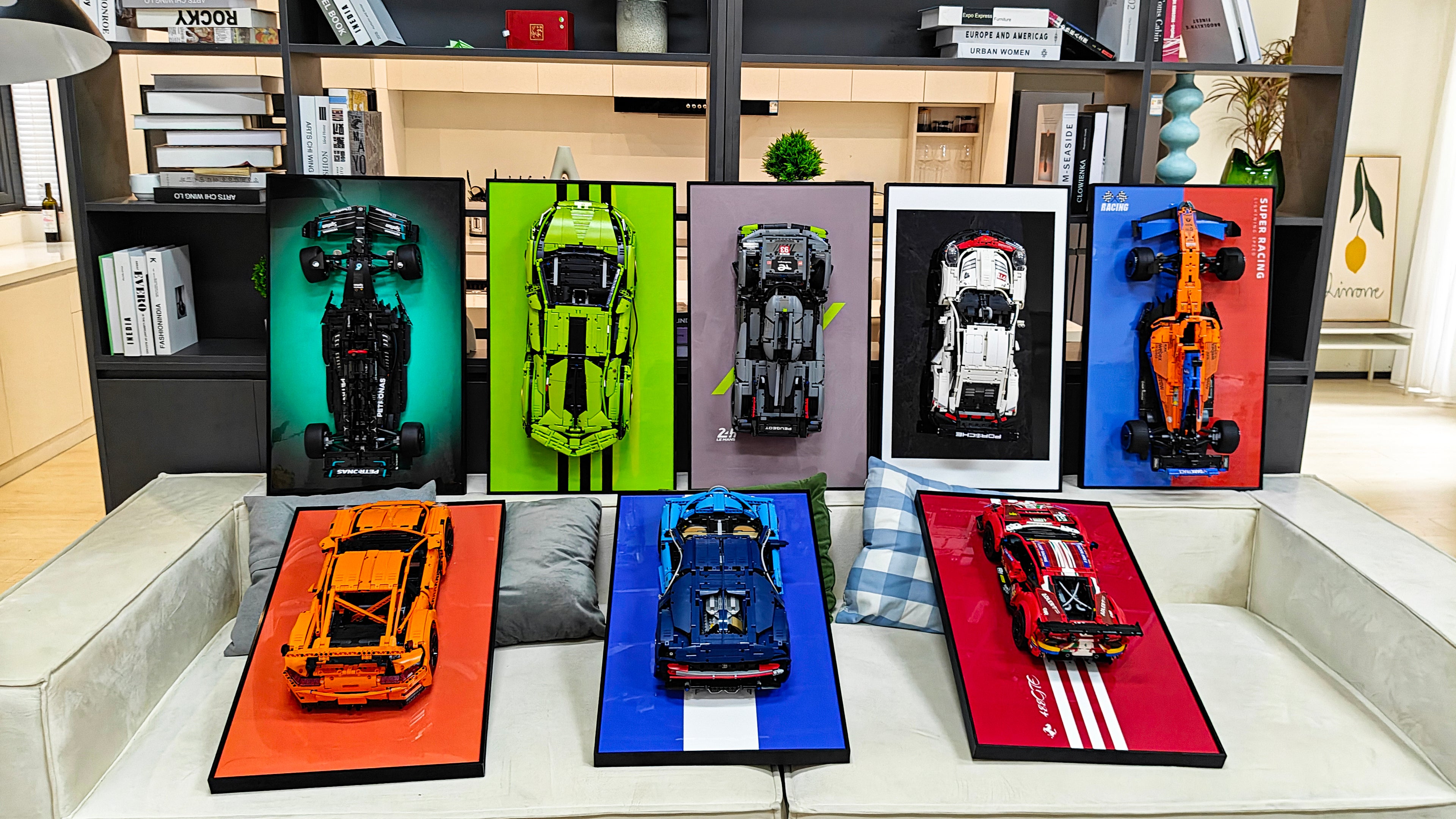 Indlæs video: Space-Saving Solution for 1:8 Lego Cars: Wall Display Frame